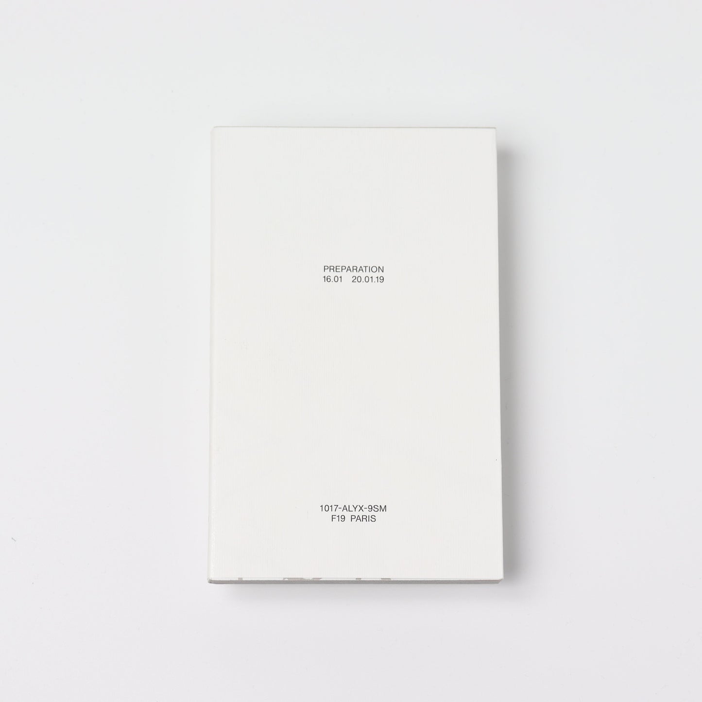 PREPARATION F19 by 1017-ALYX-9SM & Esther Theaker