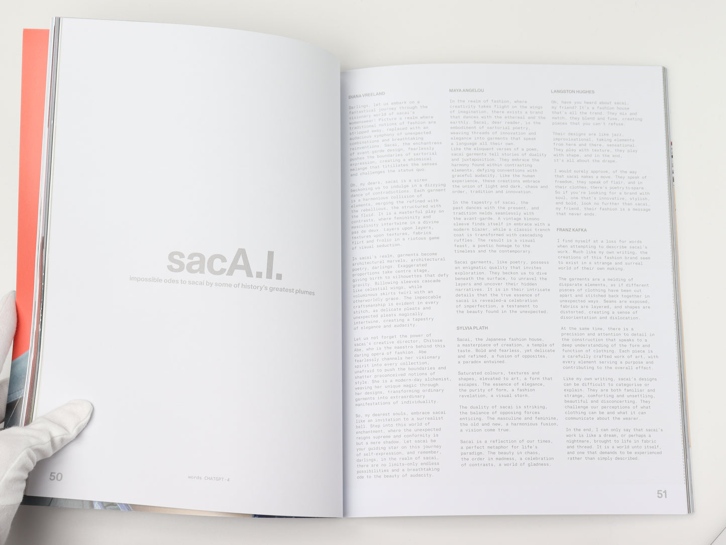 A MAGAZINE CURATED BY SACAI